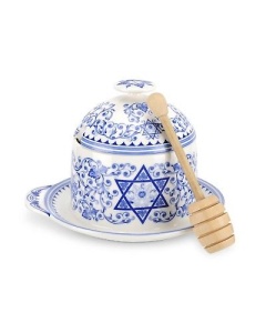 Spode Judaica Honey Pot