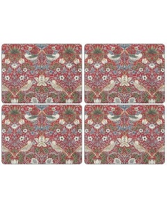 Pimpernel William Morris Strawberry Thief Red Placemats - Set of 4