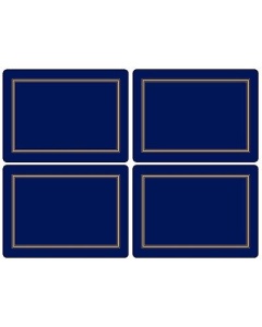Pimpernel Classic Midnight Blue Placemats - Set of 4