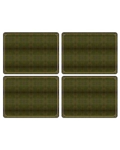 Pimpernel Shagreen Leather Placemats - Set of 4