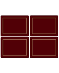 Pimpernel Classic Burgundy Placemats - Set of 4 (Large)