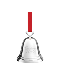 Annual 2019 Silverplated Christmas Bell Ornament