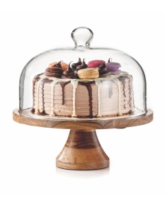Royalty Art 4-in-1 Cake Stand with Dome, Cheese Board